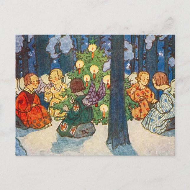 Carte Postale Christmas in the forest - Zdenek Guth (Devant)