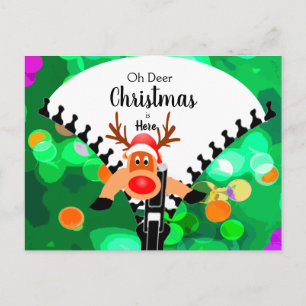 Carte Postale Christmas Reindeer Fun Holiday Personnel