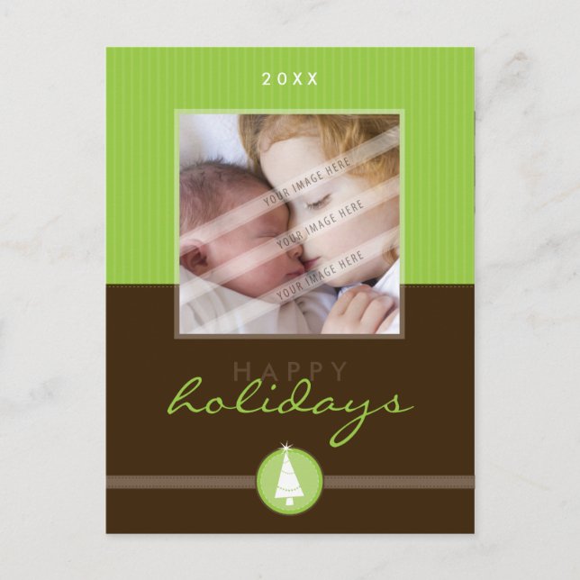 CARTE POSTALE CHRISTMAS STYLISH :: stripedstitch 6 (Devant)