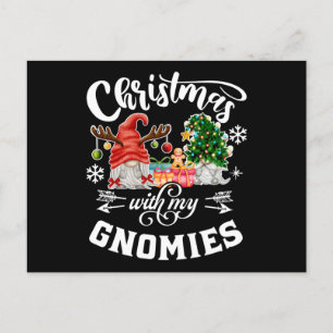 Carte Postale Christmas With My Gnomies Christmas Gnome
