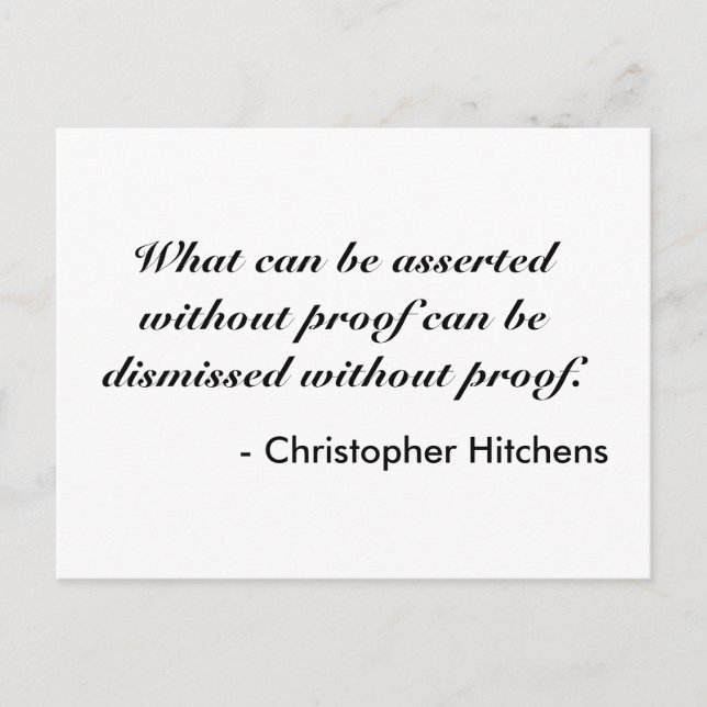 Carte Postale Christopher Hitchens (Devant)