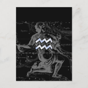 Carte Postale Chrome comme Aquarius Connexion Hevelius Map