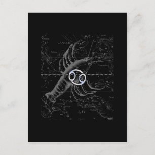 Carte Postale Chrome comme Cancer Zodiac Connexion Hevelius