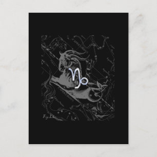 Carte Postale Chrome comme Capricorn Zodiac Connexion Hevelius