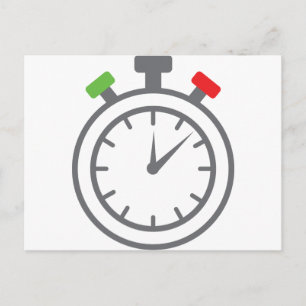 Carte Postale chronomètre - minuteur d'alarme