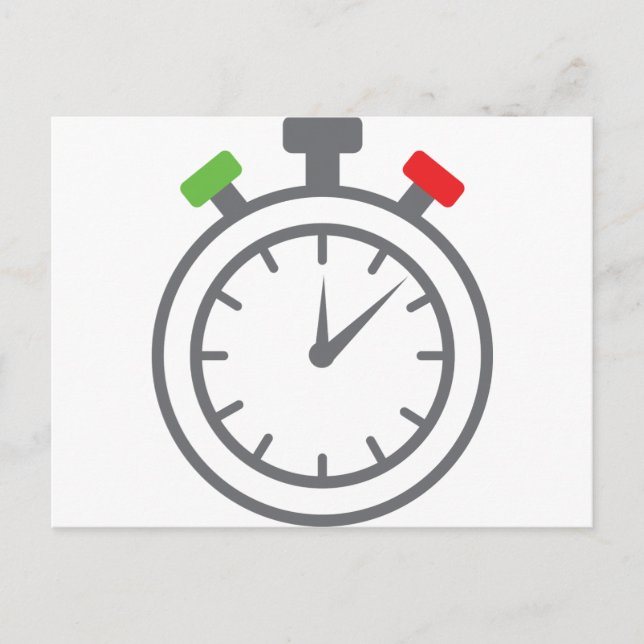 Carte Postale chronomètre - minuteur d'alarme (Devant)