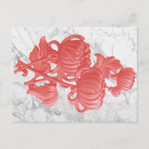 Carte Postale Chrysanthème rose
