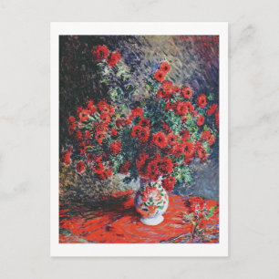 Carte Postale Chrysanthème rouge, Monet