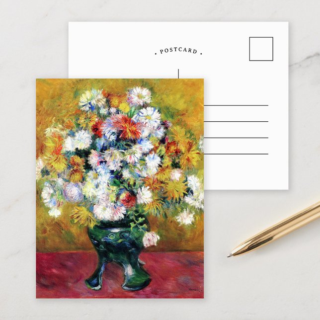 Carte Postale Chrysanthèmes | Renoir (Créateur téléchargé)
