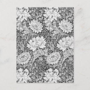 Carte Postale Chrysanthemum Grey, William Morris