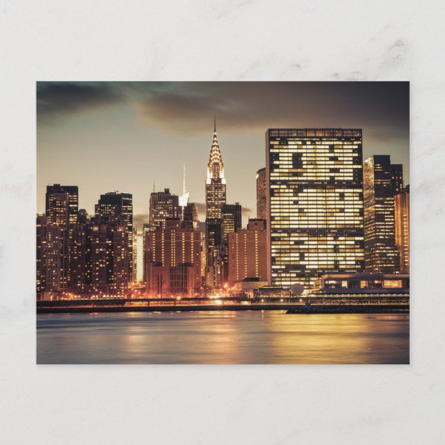 Carte Postale Chrysler Building et NYC Skyline (Devant)