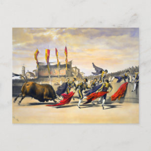 Carte Postale Chulos Jouer au Bull