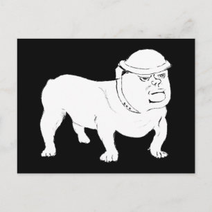 Carte Postale Churchill comme Bulldog