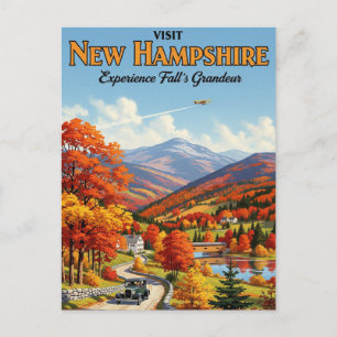 Carte Postale Chute dans le New Hampshire Travel