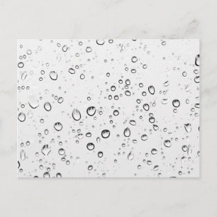 Carte Postale Chute des gouttes de pluie
