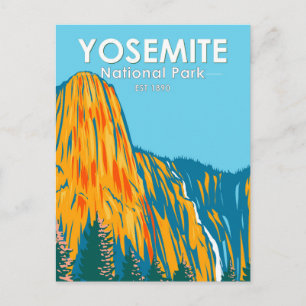 Carte Postale Chute du Sentinel du Parc national de Yosemite Cal