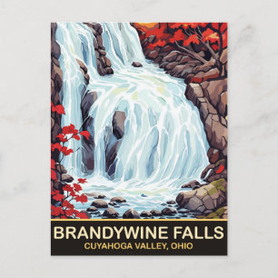 Carte Postale Chutes de Brandywine, Cuyahoga Valley, Ohio