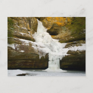 Carte Postale Chutes de cèdre en hiver, Hocking Hills, Ohio