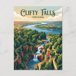 Carte Postale Chutes de Clifty États-Unis