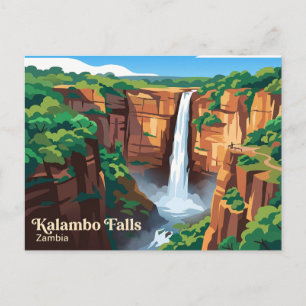 Carte Postale Chutes de Kalambo Zambie