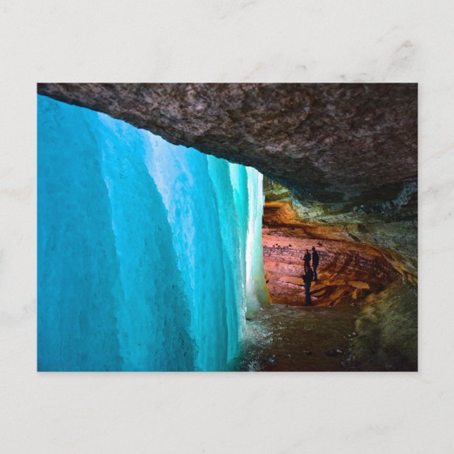 Carte Postale Chutes de Minnehaha congelées à Minneapolis (Devant)