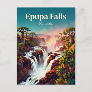 Carte Postale Chutes d'Epupa Namibie