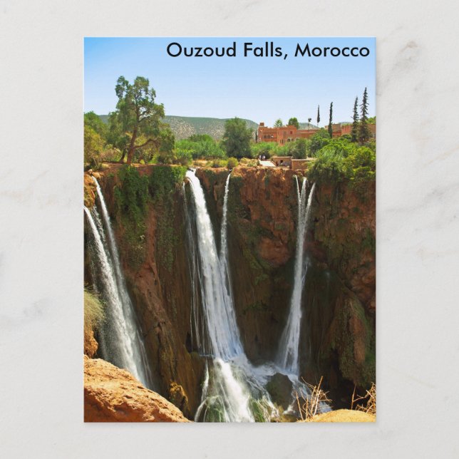 Carte Postale Chutes d'Ouzoud, Maroc (Devant)