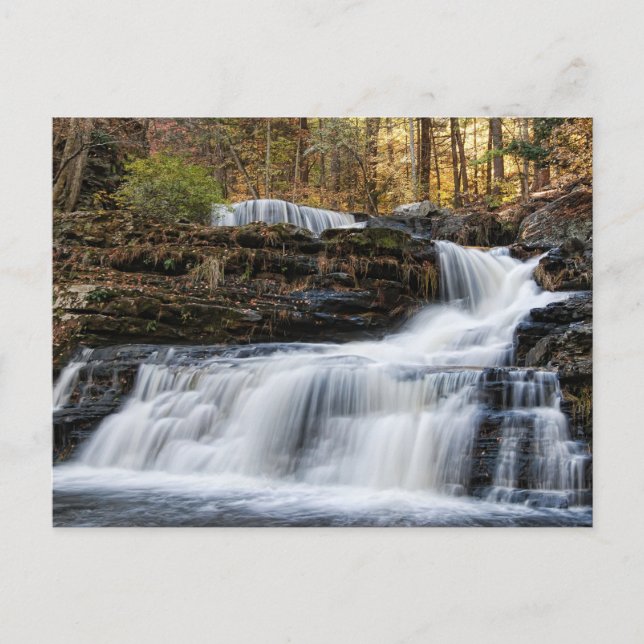 Carte Postale Chutes d'usine dans le Poconos (Devant)