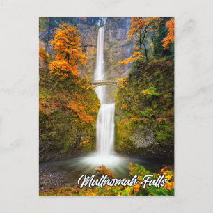 Carte Postale Chutes Multnomah, Columbia River Gorge, Oregon