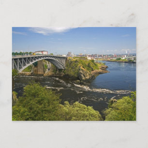 Carte Postale Chutes réversibles sur la rivière Saint-Jean à St.
