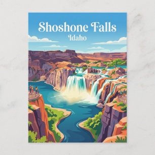 Carte Postale Chutes Shoshone Idaho