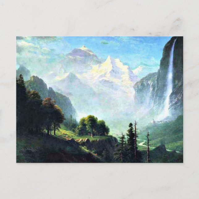 Carte Postale Chutes Staubbach près de Lauterbrunnen Suisse (Devant)