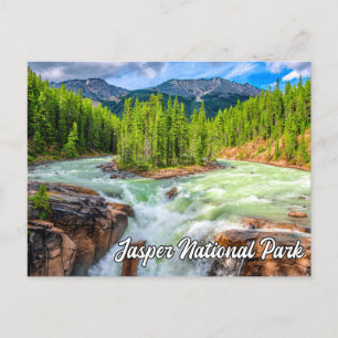 Carte Postale Chutes Sunwapta, Parc national Jasper