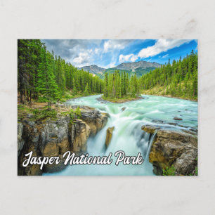 Carte Postale Chutes Sunwapta, Parc national Jasper