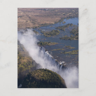 Carte Postale Chutes Victoria, fleuve Zambèze, Zambie - Zimbabwe
