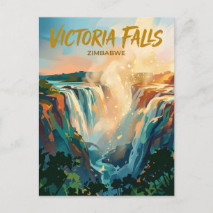 Carte Postale Chutes Victoria Zimbabwe