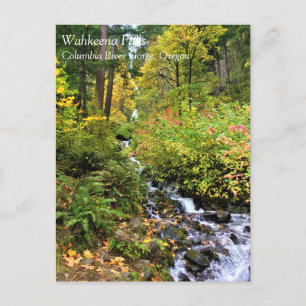 Carte Postale Chutes Wahkeena, Columbia River Gorge, Oregon Post
