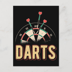 Carte Postale Cible de fléchettes Vintage Darts 160 Joueurs de f
