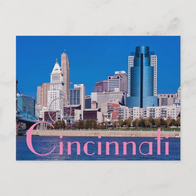 Carte Postale Cicinnati, Ohio, la ville reine (Devant)
