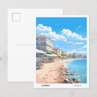 Ciel bleu à Cannes France Vintage voyage
