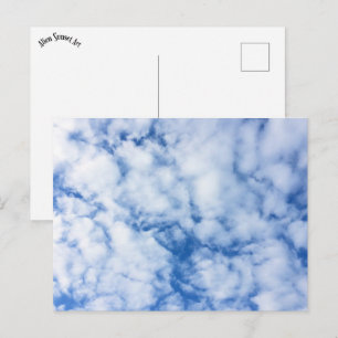Carte Postale ciel bleu et nuages