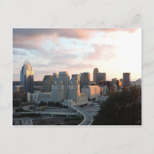 Carte Postale Ciel de Cincinnati au coucher du soleil