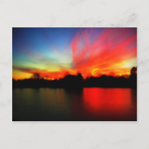 Carte Postale Ciel de feu