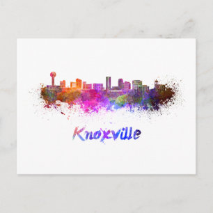 Carte Postale Ciel de Knoxville en aquarelle