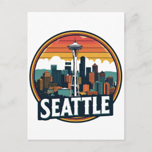 Carte Postale Ciel de Seattle