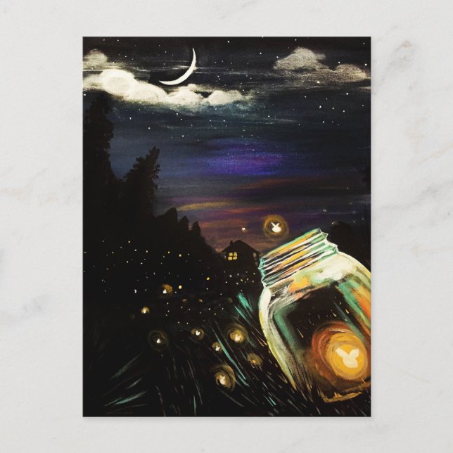 Carte Postale Ciel de vol incendie (Devant)