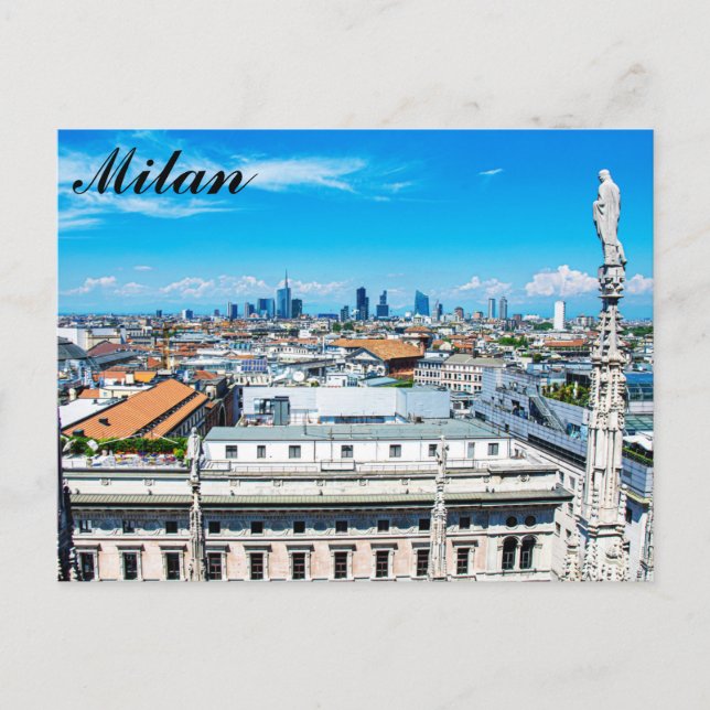 Carte Postale Ciel Milan en Italie (Devant)