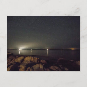 Carte Postale Ciel nocturne sur la baie de Gouldsboro, Maine