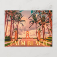 Ciel rose de Palm Beach pittoresque