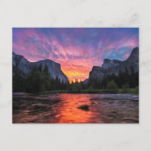 Carte Postale Ciel vibrant   Yosemite Valley